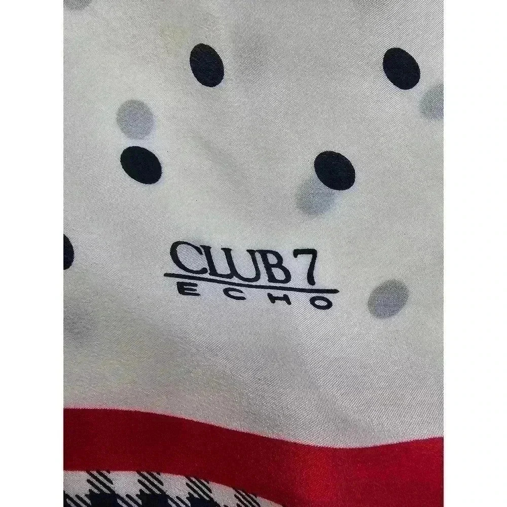2 Vintage Red, White, and Blue Scarves - Club 7 Echo and Echo - Picture 7 of 10